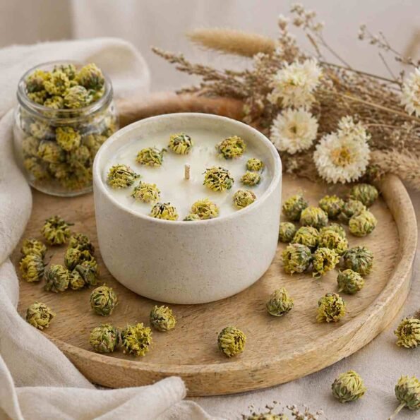 Boutons de chrysanthème séchés