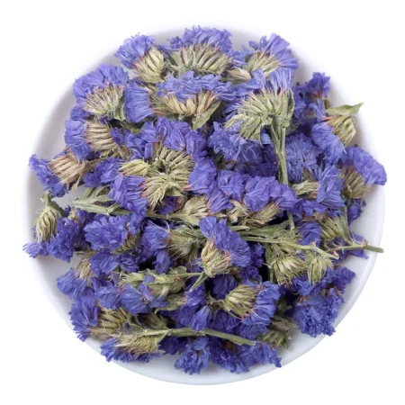 Fleur bleue séchée type statice