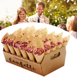 confettis de fleurs séchées pour mariage