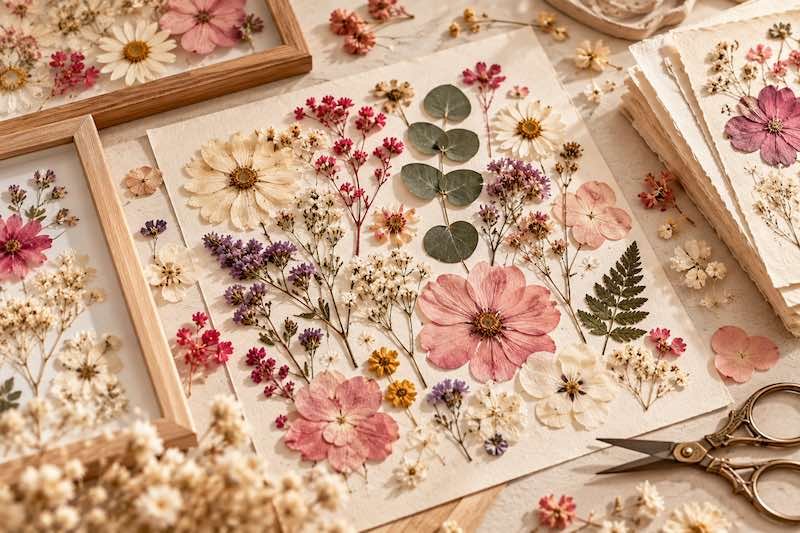 Fleurs pressées